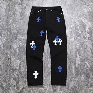 Chrome Hearts Embroidered Logo Jeans
